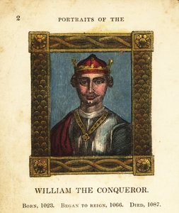 Porträt von König Wilhelm I. dem Eroberer, von England, geboren 1023, begann seine Herrschaft 1066 und starb 1087