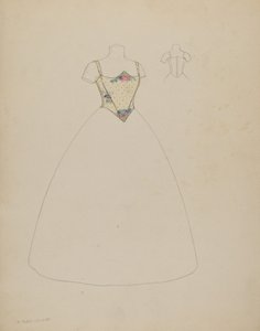 Entwurf für ein Mieder von Creighton Kay Scott