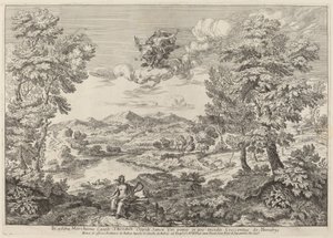 Jupiter in einer Landschaft von Crescenzio Onofri