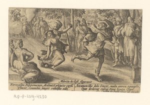 Atalanta und Hippomenes (Metamorphosen von Ovidius, Serientitel) von Crispijn van de Passe (I)