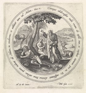Die Erschaffung Evas (Geschichte von Adam und Eva) von Crispijn van de Passe (I)
