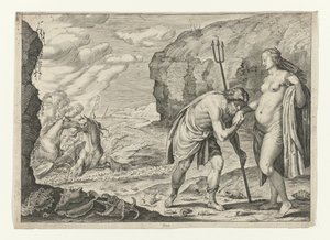 Neptun und Caenis von Crispijn van de Passe (II) (attributed to)