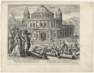 Tempel der Diana in Ephesos von Crispijn van de Passe (II) (attributed to)