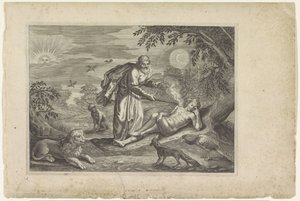 Prometheus erschafft den ersten Menschen von Crispijn van de Passe (II) (workshop of)