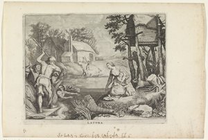 Leto (Latona) verwandelt die Lycier in Frösche