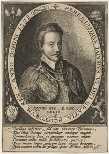 Jakob I. als König von Schottland von Crispijn van de Passe I