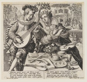 Terra (Erde), aus Die Elemente von Crispijn van de Passe I