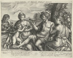 Bacchus, Venus und Ceres in einer Landschaft
