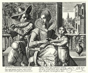 Das Familienkonzert von Crispin I de (after) Passe