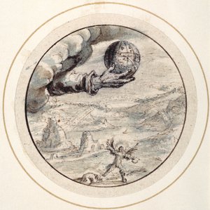 Hand mit Himmelskugel, frühes 17. Jahrhundert von Crispin I de Passe