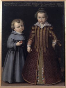 Porträt von Franz und Katharina de Medici, Kinder von Ferdinand von Cristofano Allori
