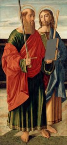 St. Paulus und St. Jakobus der Ältere, ca. 1499 von Cristoforo Caselli