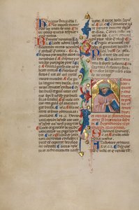 Initiale T: Brustporträt eines Mannes von Cristoforo Cortese