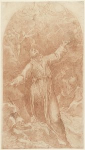 Stigmatisation des Franziskus von Assisi von Cristoforo Pomarancio
