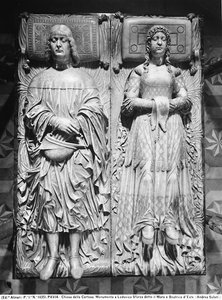 Grabplatte von Ludovico Sforza und Beatrice d