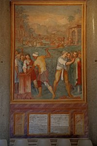 Martyrium und Verstümmelung verschiedener Heiliger von Cristoforo & Tempesta Antonio (1555 1630) Roncalli