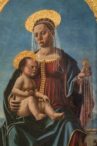 Madonna mit Jesuskind (Detail) von Cristoforo da Lendinara Canozzi or Canozi