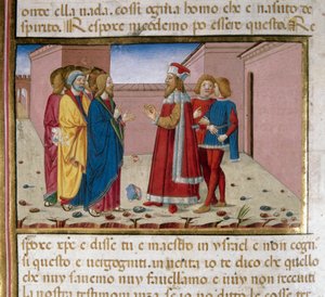 Nikodemus der Pharisäer besucht Jesus von Cristoforo De Predis