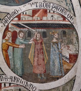 Der Tod des Priamos durch die Hand von Pyrrhus