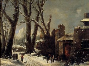 Erster Schnee im Piemont von César van Loo