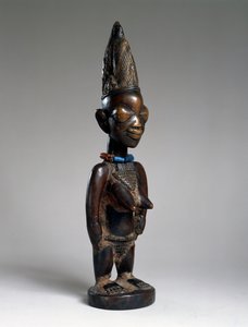 Zwillingsfigur (ere ibeji), Ila-Orangun Region, Nigeria, spätes 19. oder frühes 20. Jahrhundert von Yoruba Culture