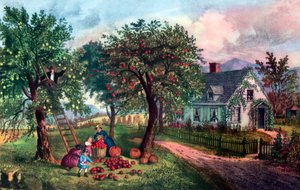 Amerikanisches Gehöft im Herbst, 1869