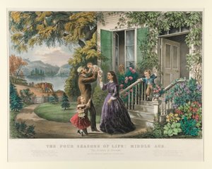 Die vier Jahreszeiten des Lebens: Mittleres Alter von Currier and Ives