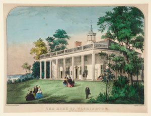 Das Heim von Washington/ Mount Vernon, VA von Currier and Ives