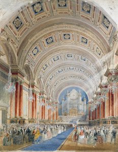 Innenperspektive, Leeds Town Hall von Cuthbert Brodrick