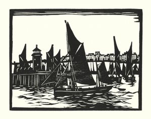 Fischerboote und Lastkähne: Ramsgate Trawler von Cyril A. Wilkinson
