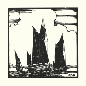 Fischerboote und Lastkähne: Thames Hatch Boote von Cyril A. Wilkinson