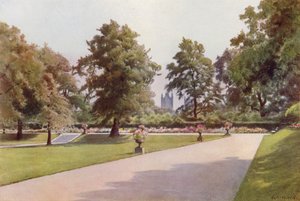 Blick auf Westminster, Marlborough House Garten von Cyril Ward