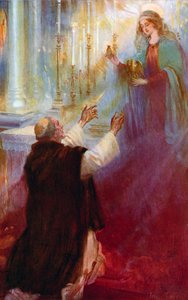 Die Legende vom Krönungsöl und der Ampulle, Die Jungfrau erscheint Thomas A. Becket von Cyrus Cuneo