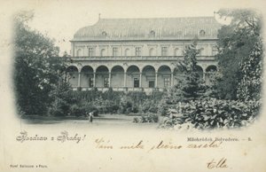 Postkarte mit dem Milohradek Belvedere