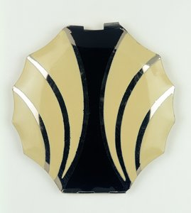 Prinzessin Art Deco Puderdose, Tschechisch, 1920er Jahre von Czech School
