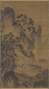 Der Einsiedler Xu You ruht an einem Bach, 1400er Jahre von Dai Jin