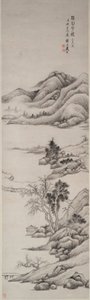 Ferne Bäche und Berge