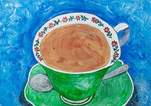 Blumenteetasse