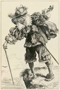 Atheist lacht über Christian und Hopeful aus The Pilgrims Progress From This World, To That Which Is To Come von John Bunyan (1628-1688) Illustration von Thomas Dalziel (1823-1906) von Dalziel Brothers