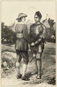 Hopeful und Christian aus The Pilgrims Progress From This World, To That Which Is To Come von John Bunyan (1628-1688) Illustration von Thomas Dalziel (1823-1906) von Dalziel Brothers