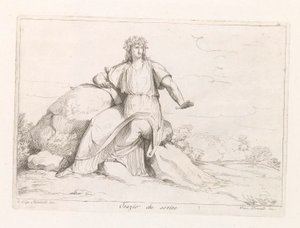 Horatius Orazio che scrive (Titel auf dem Objekt)