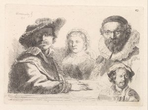 Selbstporträt mit Saskia von Damiano Pernati