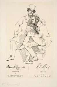 Autor des Abtrünnigen und Autor der Agitation, ca. 1833 von Daniel Maclise