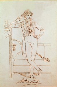 Porträt von Benjamin Disraeli, britischer Politiker und Gründer der Konservativen Partei von Daniel Maclise
