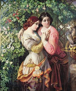 Rosalind und Celia, ca. 1845 von Daniel Maclise