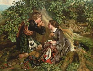 Schottische Liebende, 1863 von Daniel Maclise