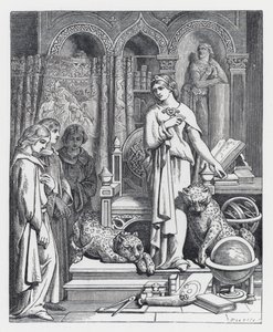 Illustration zu Tennysons Gedicht, Die Prinzessin