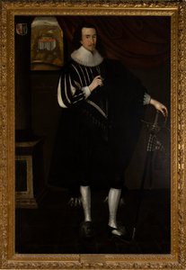 Sir Edward Bisshopp Kt, 2. Bt. von Parham (1602-1649) von Daniel (circle of) Mytens