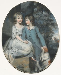 Cropley Ashley-Cooper (später 6. Earl of Shaftesbury) mit seiner Schwester Mary Anne Ashley-Cooper, später Lady Sturt von Crichel von Daniel Gardner