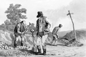 Straßenarbeiter, 1812 von Daniel Havell